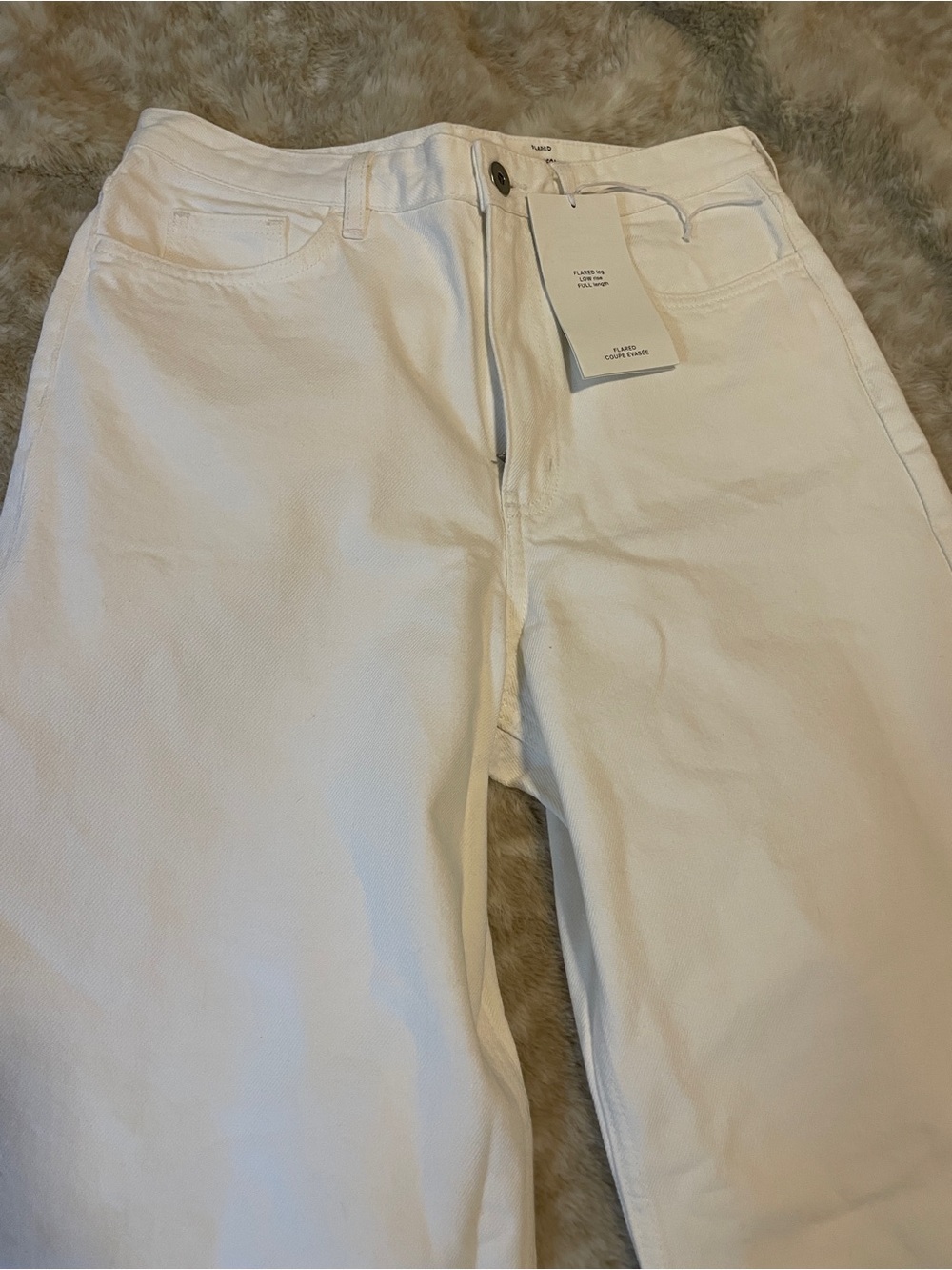 NWT COS White Flare Leg Jeans